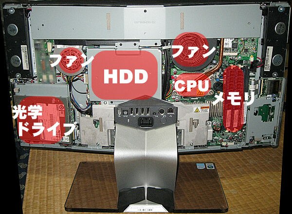 DELL　XPS ONE A2010　内部写真