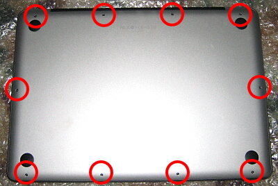 MacBookPro分解・HDD交換